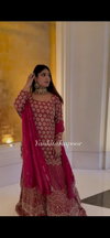 Sr 1693 Heavy Faux Georgette With Heavy Embroidery Sequence Work Top With Sharara Dupatta Wholesale Online
